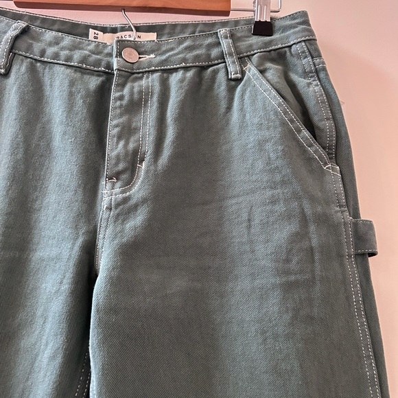 NWOT Pacsun Teal Low Rise Carpenter Pants. 90’s. Denim. Never worn. Grunge. - Picture 7 of 16